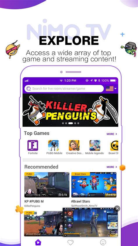 Download Nimo TV App for Android and IOS Now .